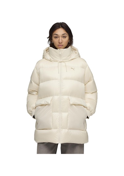 Puma Style Hooded Down Kadın Bej Günlük Stil Mont 68838987 1695651 Bej