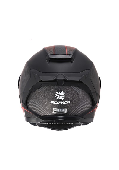 Motoanl Full Face Ce Yüksek Güvenlikli Motor Kaskı Freedom Edition Siyah Kırmızı