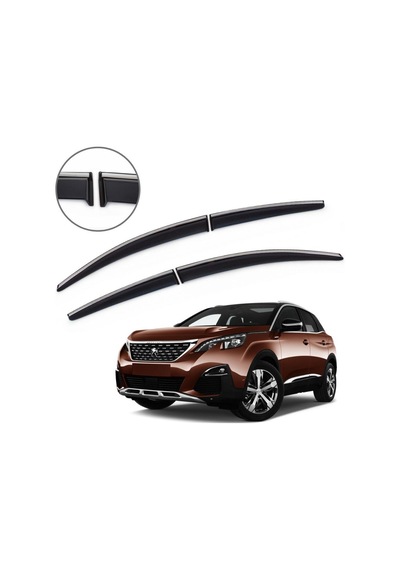 Peugeot 3008 Krom Çıtalı Cam Rüzgarlığı 2017-2020