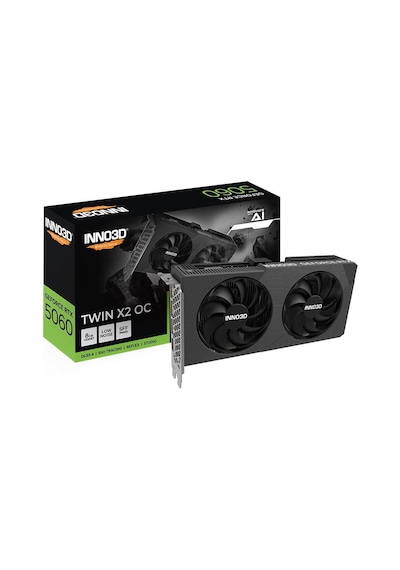 Inno3d Geforce Rtx 5060 Twın X2 Oc V2 8gb Gddr7 128bit Dlss 4 Ekran Kartı