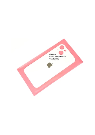 Apple Uyumlu iPhone 13 Arka Kapak Cam Beyaz