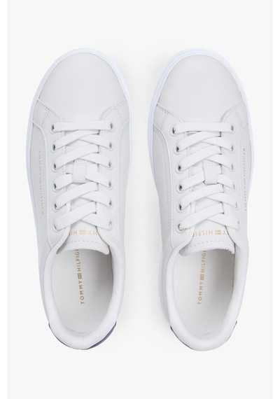 Tommy Hilfiger Th Chic Cupsole Kadın Bej Platform Taban Sneaker-13411 Bej