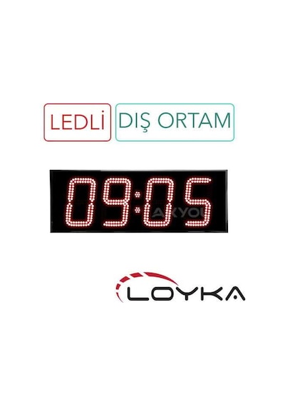 Loyka Stn-204 Saat, Nem, Derece-20 Cm Yazı Yüksekliği