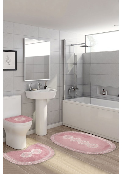 Queen Oval Nakişli 3 Lü Set pudra