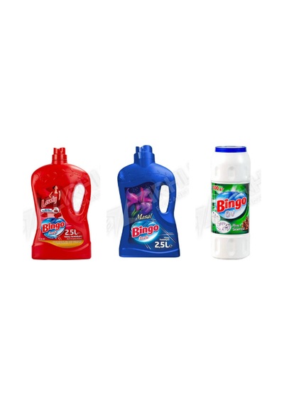 Bingo Yüzey Temzileyici 2,5 L + Yüzey Tem. Fresh 2.5 Lt + Ovma 3'lü Set Diğer