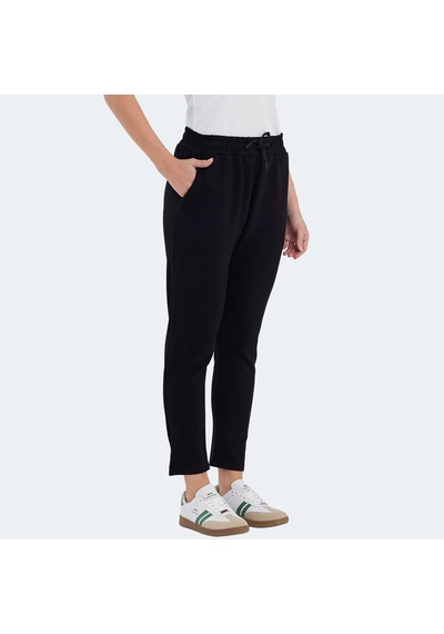 Slazenger VETA Kadın Cepli Dar Paça Siyah Eşofman Altı