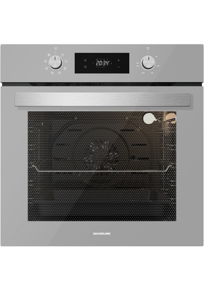 Silverline BO6504S01 - CS5429S01 - 3457 Soho 60 CM Gri Cam Ankastre Set