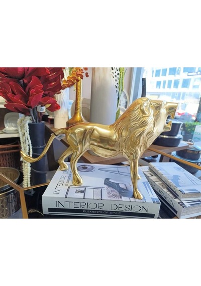Lıon Dekor Gold 13x50x28 Cm 1 Adet