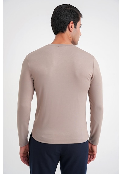 Efor Ts 870 T-shırt Slim Vizon Casual Vizon
