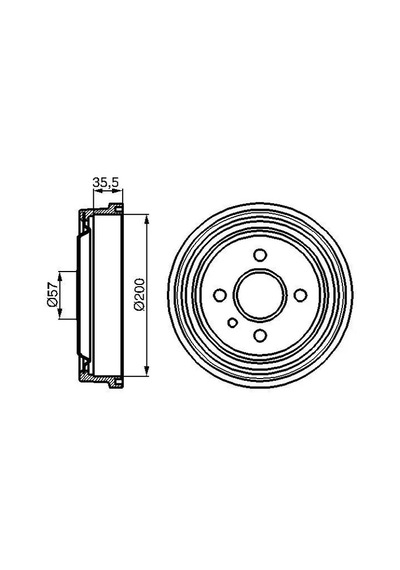 Opel Astra F Fren Kampanasi 1992-2002 Bosch 0986477021 2adettir