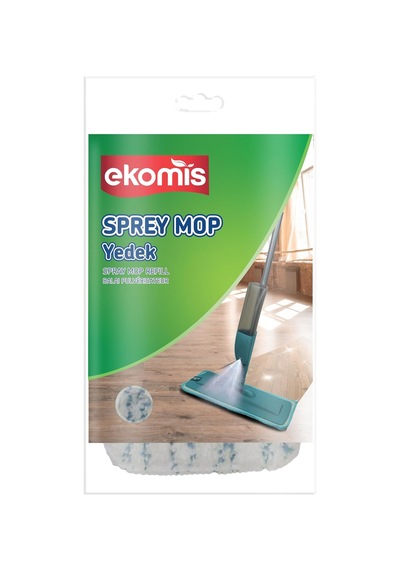 Sprey Mop Yedek Mikrofiber Bez, 1 Adet, 40 C'de Yıkanabilir, 100+ Yıkama Ömrü, Derin Temizlik, Yumuşatıcısız Bakım