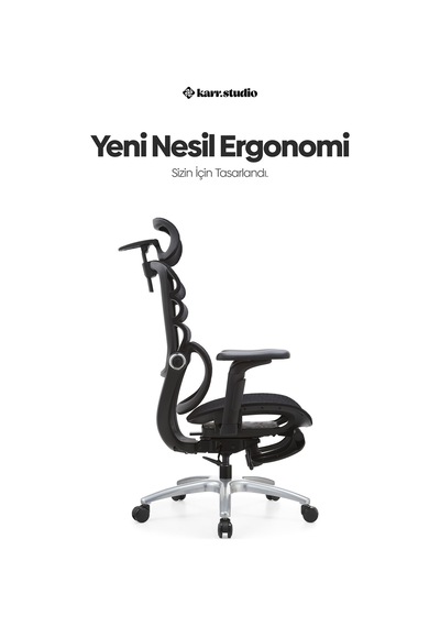 Rosso Ergonomik Çalışma Koltuğu - Siyah