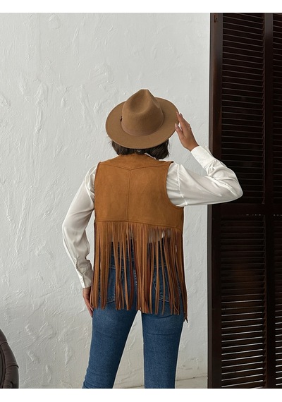 Verymoda Suni Kürk Mont Şık Ve Modern Kışlık Dış Giyim Vmf1806 Taba