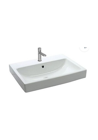 Newarc Batarya Delikli Tezgah Üstü Lavabo - Beyaz