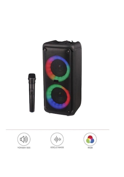Torima KTS-1973 Mikrofonlu Rgb Bluetooth Parti Hoparlör