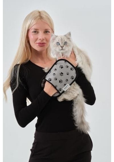 Kedi Köpek Tüy Toplayıcı Eldiven - Kıyafet, Koltuk, Halı İçin Yıkanabilir Temizleme Eldiveni