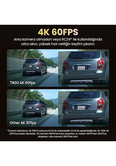 70mai T800-41 Ön Kamera + İç Kamera + RC41 Arka Kamera