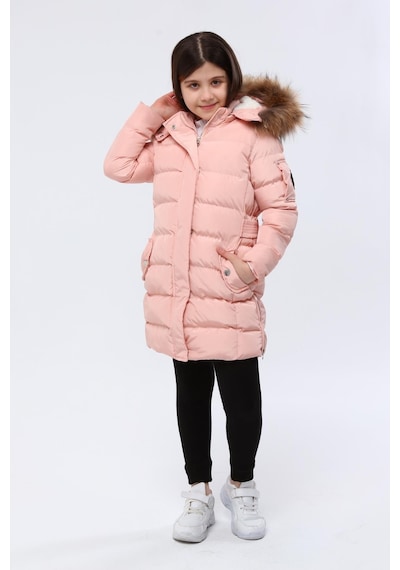Benitto Kids Kız Çocuk Kaban 1249-pembe Pembe
