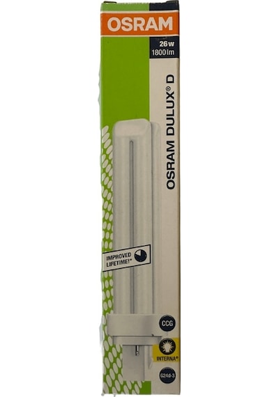Osram Dulux D 26w 827 2700k Sarı Işık 2 Pinli G24d-3 5 Adet