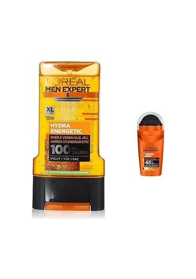 Men Expert Hydra Energetic Taurin İçeren Duş Jeli 300 Ml + Men Expert Thermic Resist Anti Perspirant Roll-on Deodorant 50 Ml