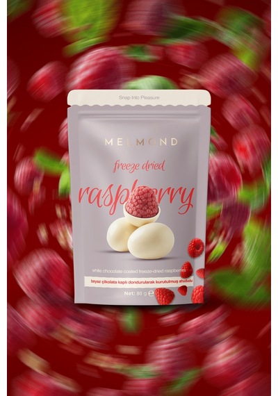 Beyaz Çikolatalı Freeze Dried Ahududu Draje