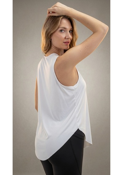 Heyy's Oversize Beyaz Renk Polyamid Atlet Beyaz