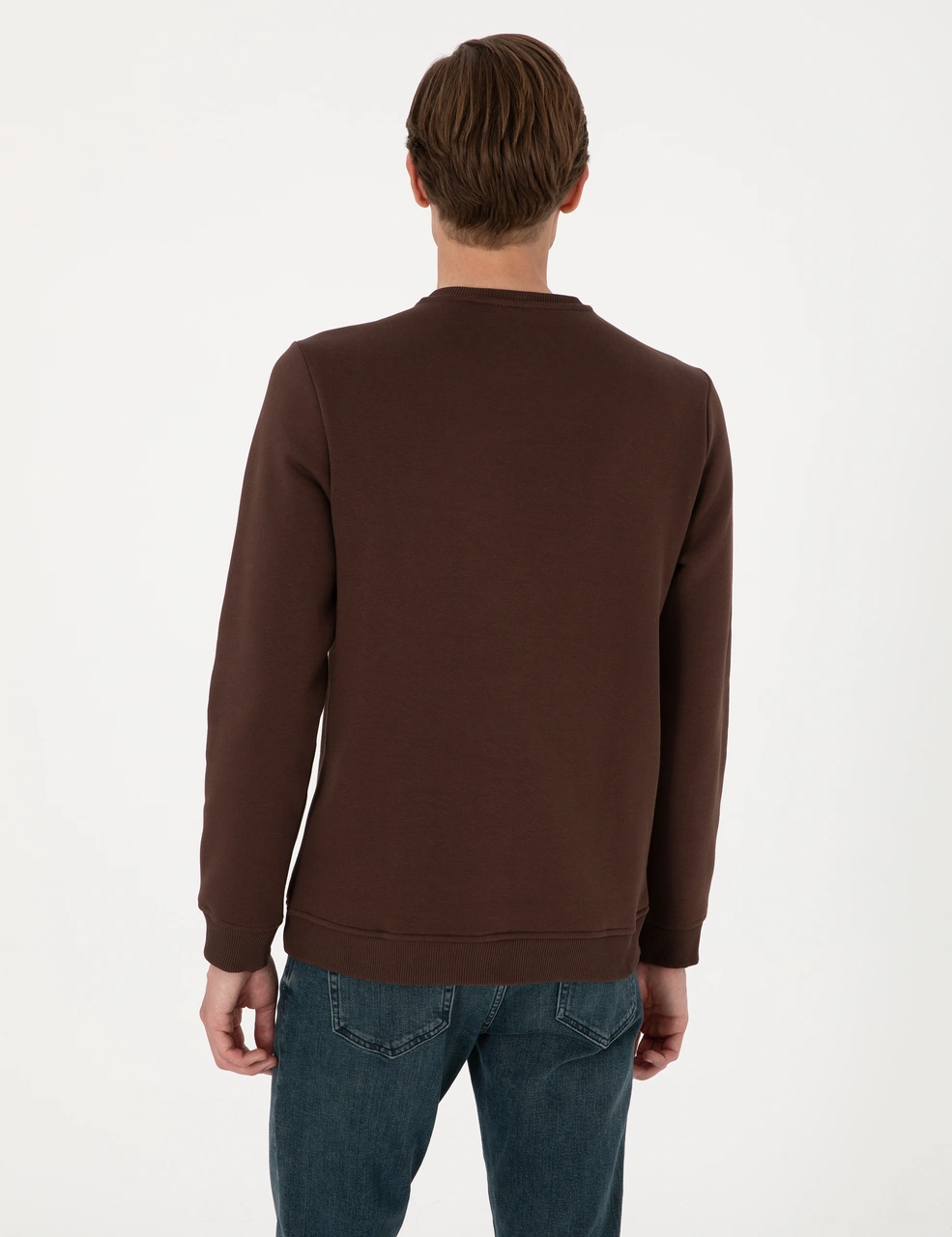 Pierre Cardin Erkek Kahverengi Sweatshirt 50315021-vr029 Kahverengi