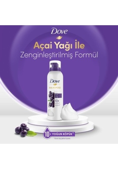 Ferahlatan Duş Köpüğü 200ml, Açai Yağı İle Zenginleştirilmiş Acai Üzümü