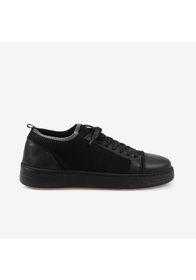 Kemal Tanca Erkek Spor & Sneaker Ayakkabı Trk1 Siyah Triko