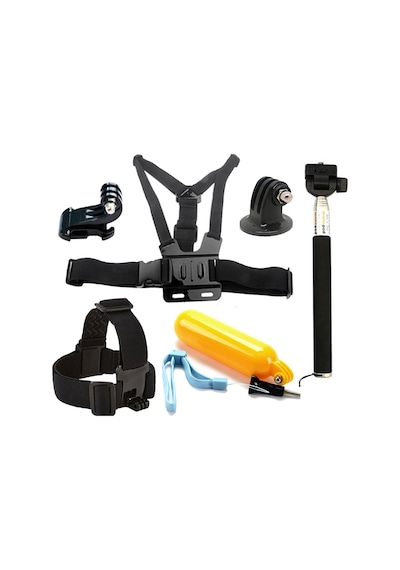 Gplus St007 Gopro Eken Sjcam Aksiyon Kamera Aksesuar Set 7 Parça Çok Renkli