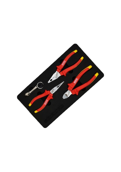 Izeltaş 1000V Izoleli Elektrikçi Pense Yankeski Kargaburun Set