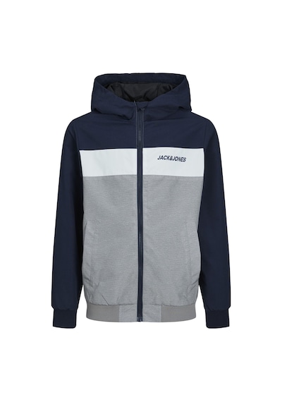 Jack & Jones Blok Renkli Kapüşonlu Ceket-Rush 12200453 Navy Blazer Lacivert
