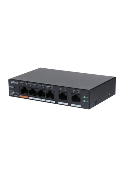 Dahua Cs4006-4et-60 4 Port 4xfe-2xge Yönetilebilir 60w Poe Switch