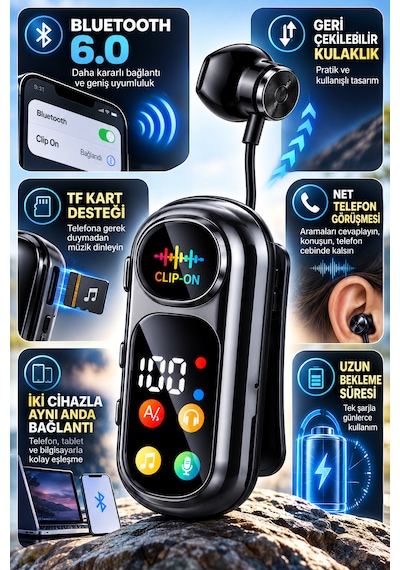 Beeman S-530 Max Bluetooth 6.0 Kulak İçi Kulaklık