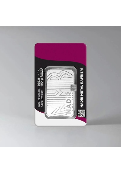 Nadir 100 Gram 999,9 Saf Külçe Gümüş 100 Gr Yatırımlık Gümüş