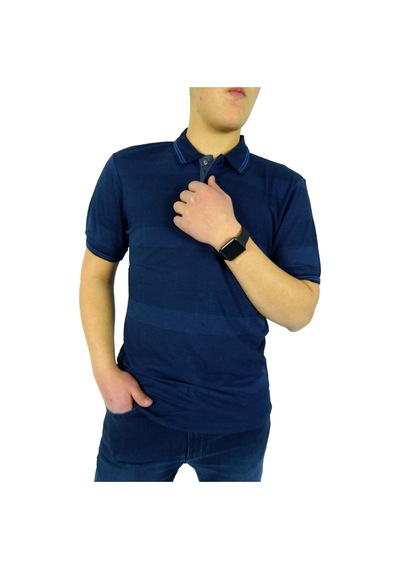 Naykı Erkek Polo Yaka Ringel Jakarlı T-shirt 19052 Bgl-st01043 001