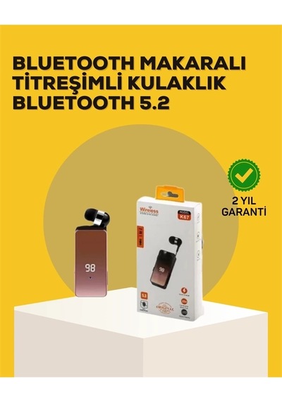 Buğz Led Ekranlı, Ses Kontrol Düğmeli Kulaklık Şarj Durumunu Ve Ses Seviyesini Anında Yönetin