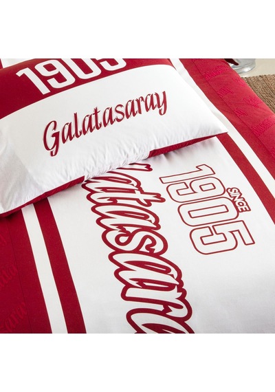 Galatasaray 1905 Glow Standart Pamuk Nevresim Takımı, Kırmızı, Tek Kişilik