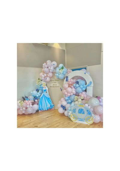 Makaron Pembe Lila Ve Mavi Balon Zinciri 100 Adet Mix