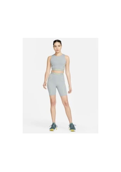 Nike Pro Dri-fıt Essential Novelty High-rise 7n Kadın Şort Gri