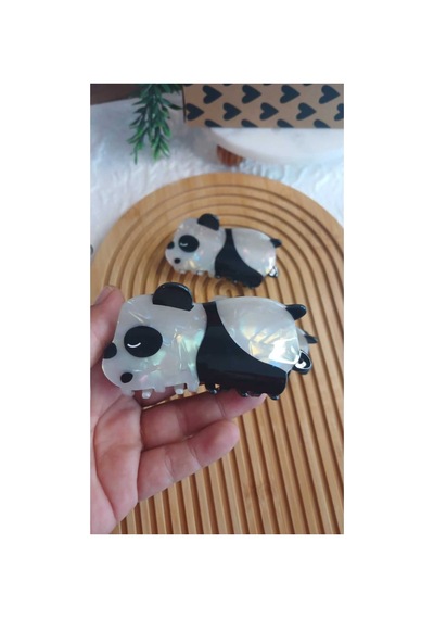 Panda Model Kemik Mandal Toka 1 Adet Krem