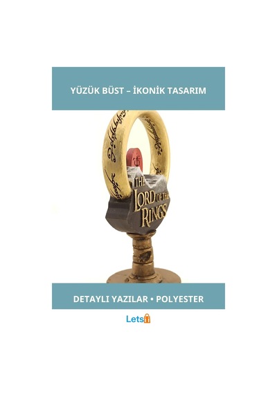 Detaylı Polyester Lord Of The Rings Yüzük Büst Dekoratif Aksesuar 1 Adet