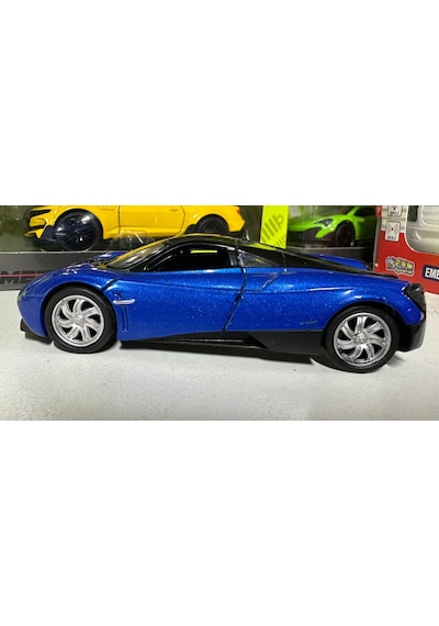 Oyuncak Metal Model Araba 1/36 Çek Bırak Mavi Pagani Huayra