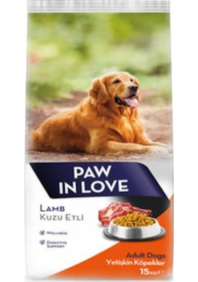 Paw in Love Kuzu Etli Yetişkin Köpek Maması 15 KG Paw in Love Kuzu Etli Yetişkin Köpek Maması 15 KG