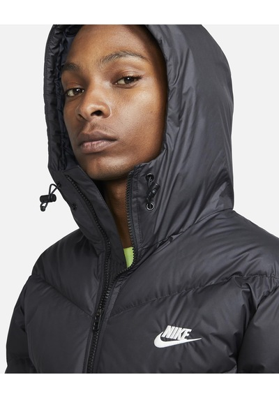 Nike Windrunner Primaloft Storm-fıt Kapüşonlu Şişme Erkek Ceketi-7012 Siyah