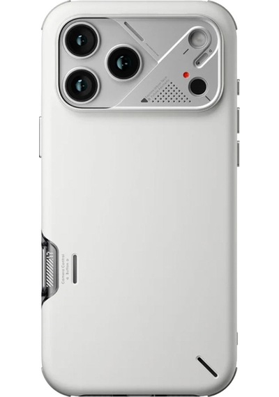 Apple Uyumlu iPhone 17 Pro Max A17 Slim Darbeye Dayanıklı Kamera Kontrol Kapaklı Magsafe Özellikli Kılıf Beyaz