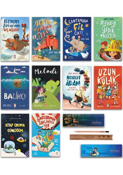 Timaş Çocuk Uzun Kulak - Dinozorumun Saklandığı Yer - Nohut Adam - Çantamdan Fil Çıktı Set 10 Kitap