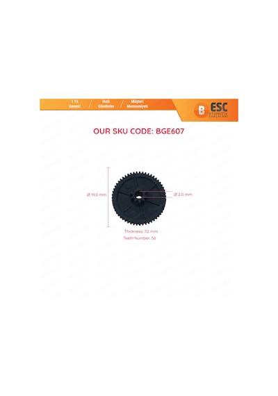 Renault Clio için Klima Motor Klepe Tamir Dişlisi N11.14291