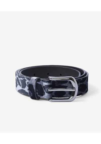 Yargıcı Soyut Leopar Baskılı Kadife Pantolon Kemeri 26kkkm7011x 005 Gri
