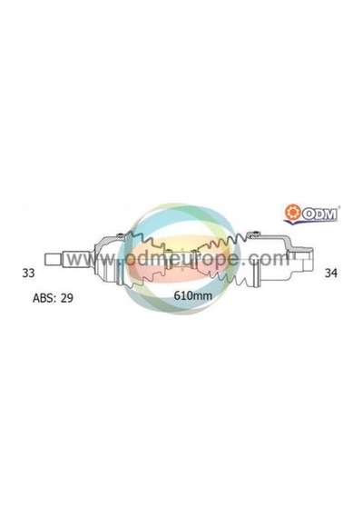 Odm Op88534a Aks Sağ Combo 1.7 16v Cdtı 2004 Mt A:33 C:618 B:34